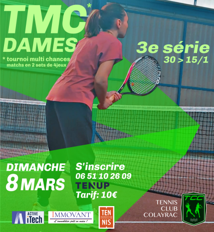 TMC 3ème série (Femmes & Hommes) : Rdv les 8 et 15 mars!